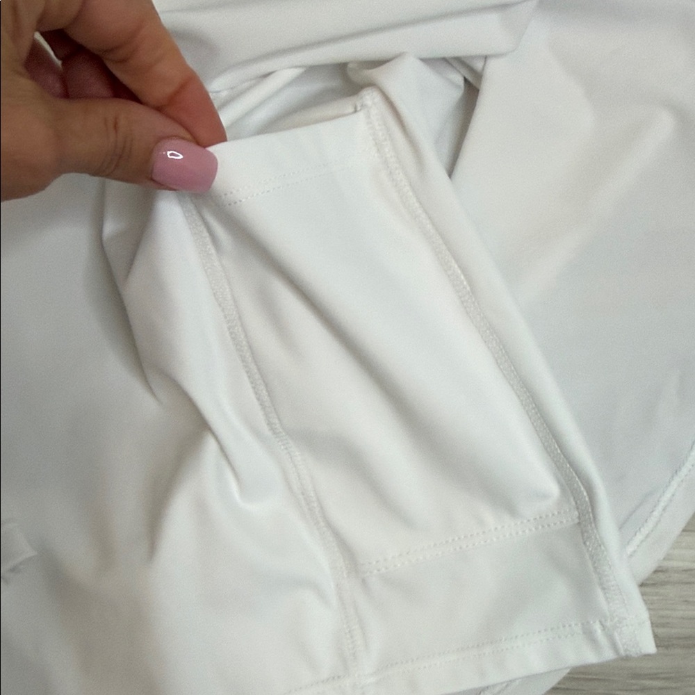 NWT Abercrombie &Fitch White sleeveless Dress w side cut out Sz Med - Picture 10 of 12
